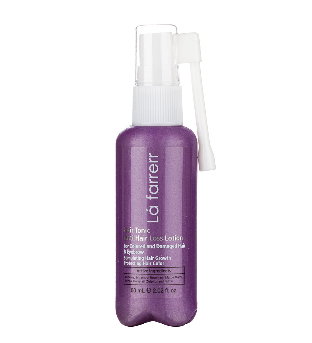 تونیک ضد ریزش برای موهای رنگ شده و آسیب دیده 60میل Lafarrerr Colored and Damaged Hair Scalp Hair Tonic 60ml