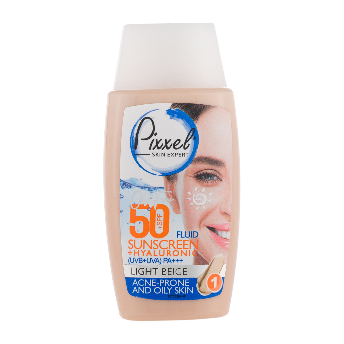 ضد آفتاب رنگی با Spf50 مناسب پوست چرب و جوش دار  بژ روشن حجم 50 میلی لیتر