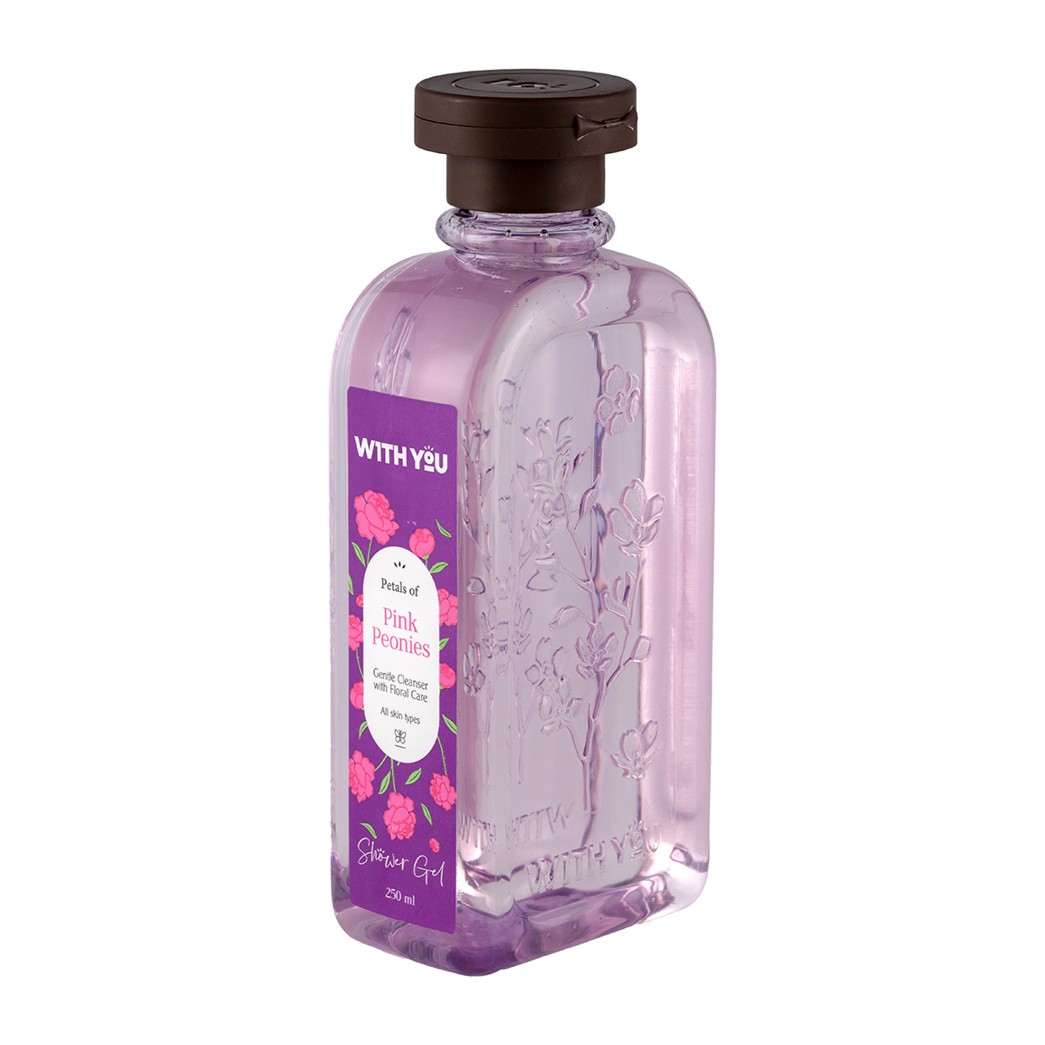 شامپو بدن مدل  Pink Peonies مناسب انواع پوست حجم 250 میلی لیتر